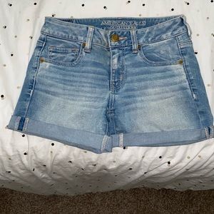 American Eagle Super Super Stretch Midi Shorts